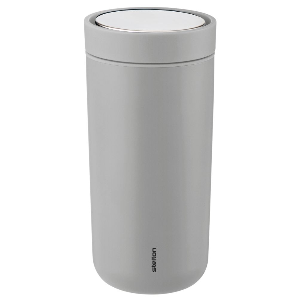 Thermobecher TO GO CLICK 400 ml, hellgrau, Stelton