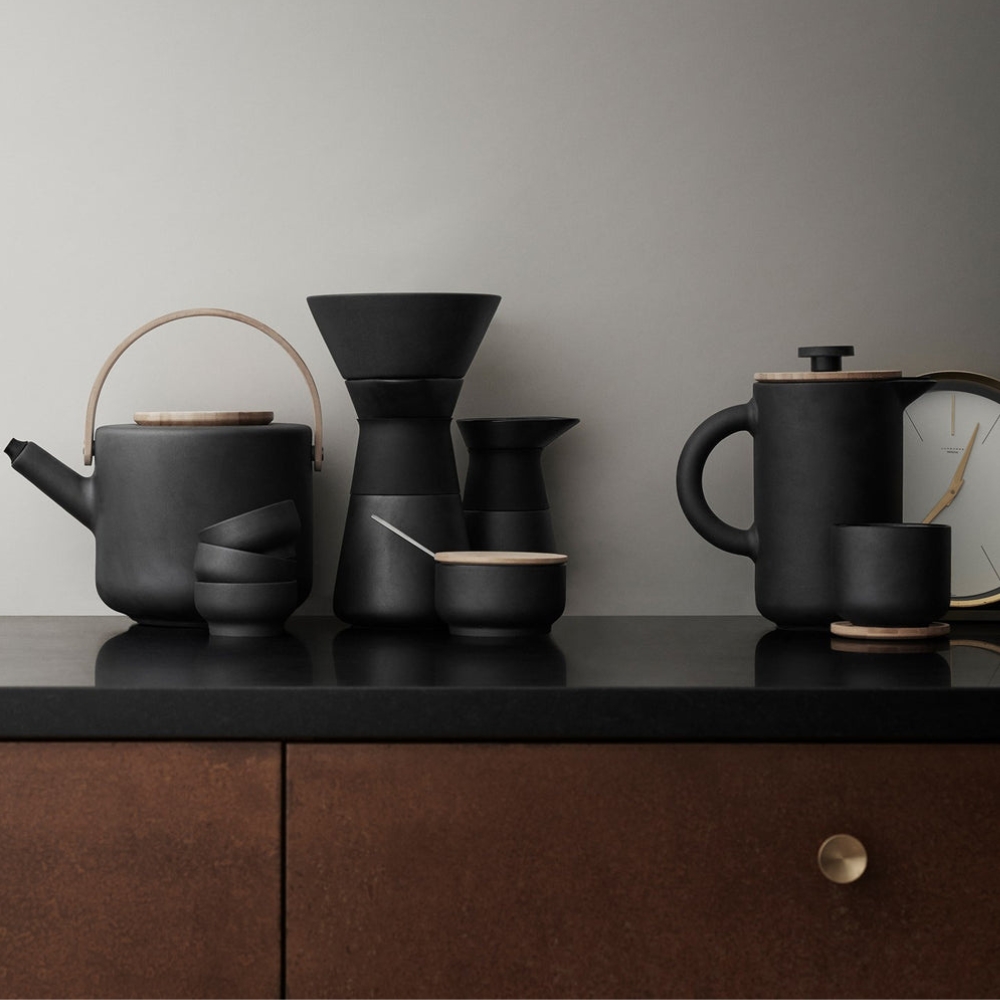 Zuckerdose THEO 100 ml, schwarz, Stelton