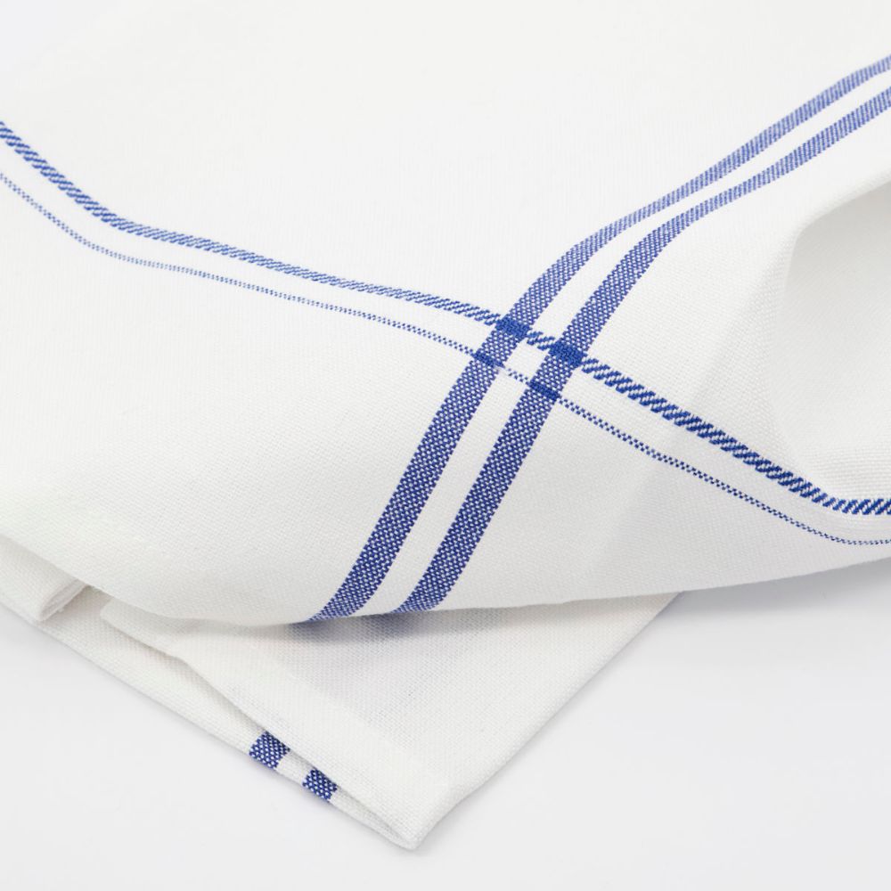 Stoffserviette AMOW, 4er-Set, weiß/blau, Nicolas Vahé