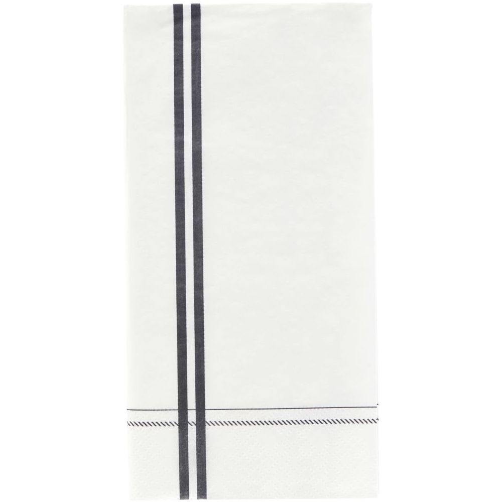 Papierservietten STRIPE, 12er-Set, weiß/grau, Nicolas Vahé