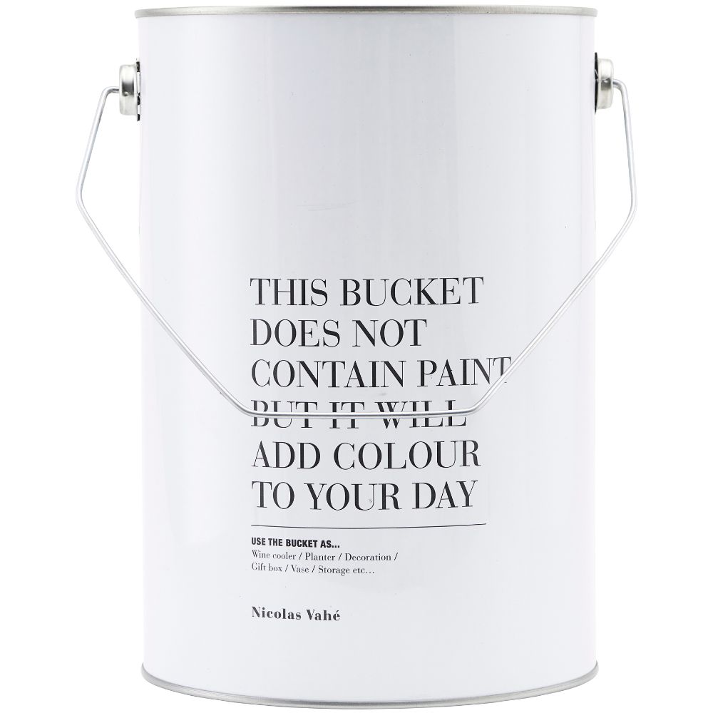 Aufbewahrungsbox BUCKET 5 l, weiß, Nicolas Vahé