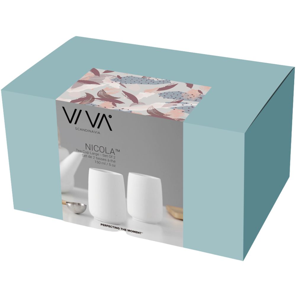 Teebecher NICOLA, 2er-Set, 150 ml, weiß, Viva Scandinavia