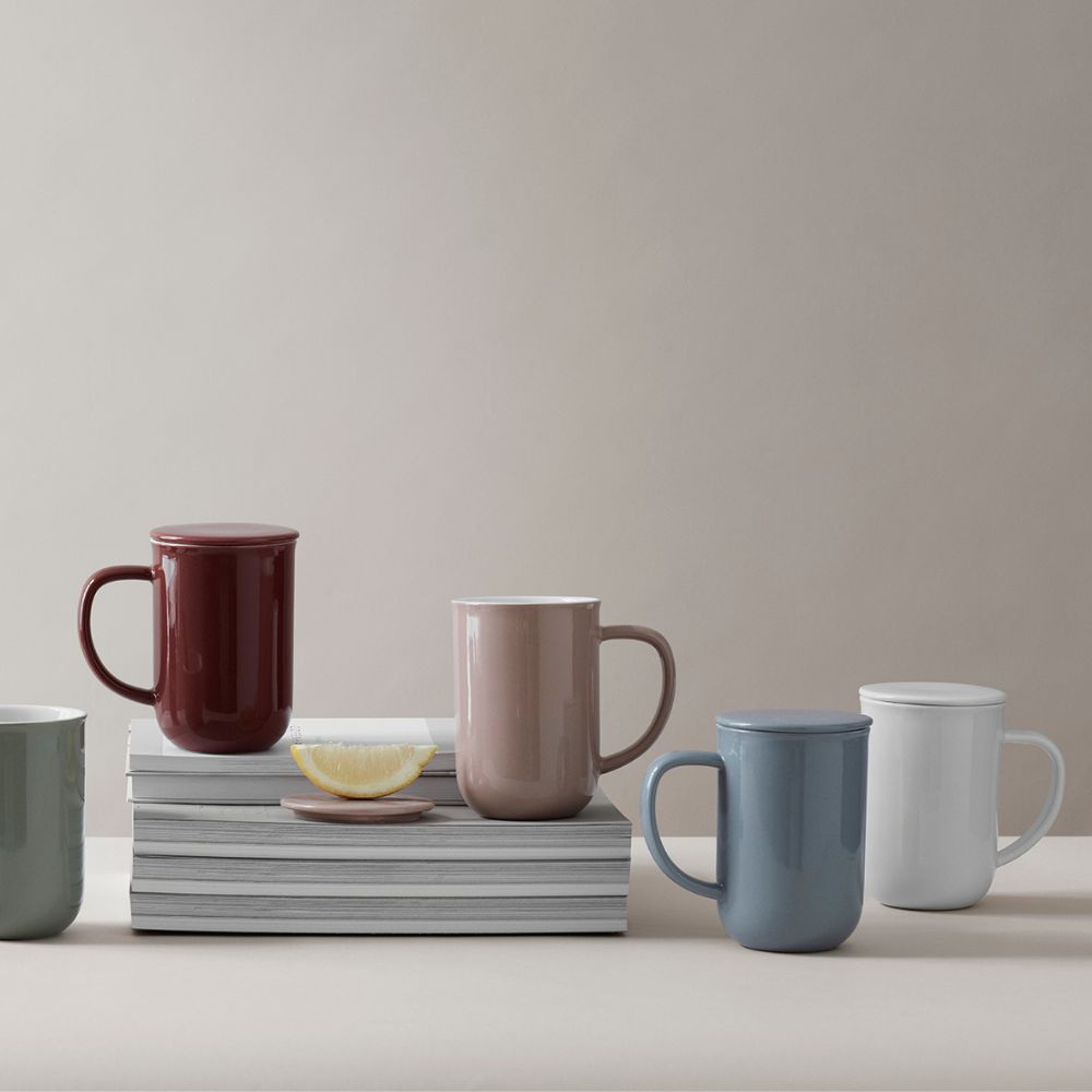 Teetasse mit Sieb MINIMA 500 ml, hellgrau, Viva Scandinavia