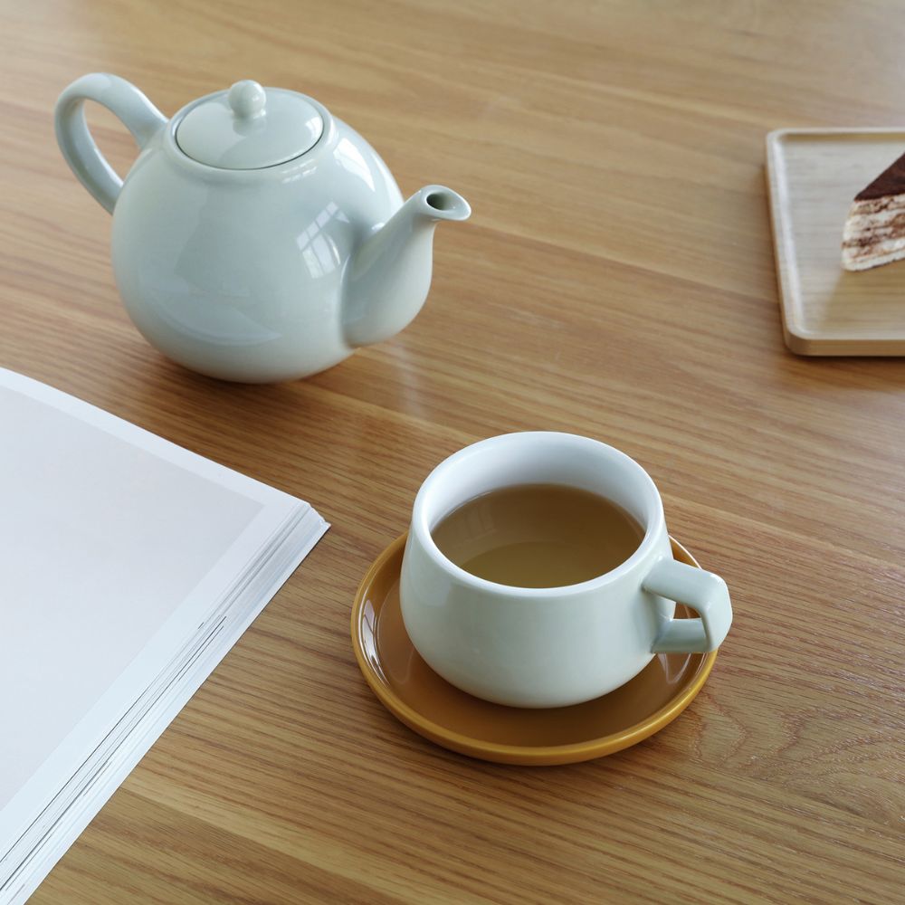 Teetasse mit Untertasse ELLA CLASSIC, 250 ml, gelb, Viva Scandinavia