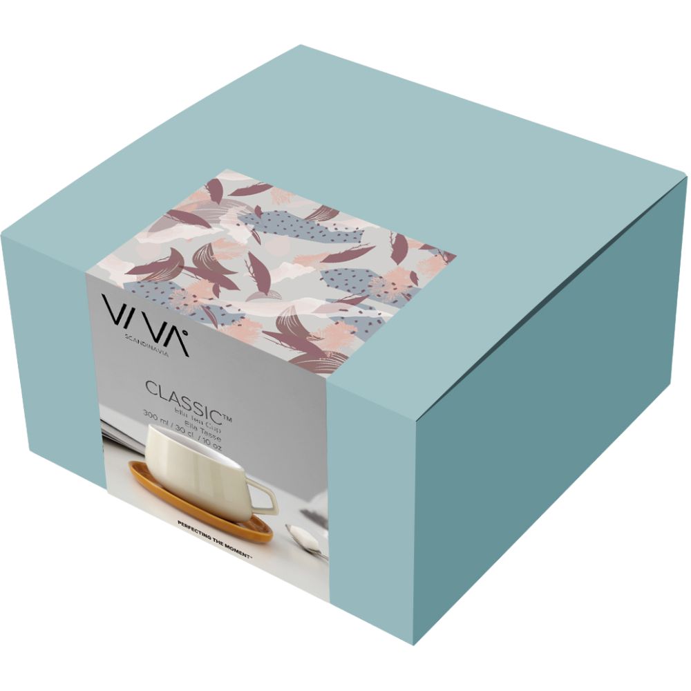 Teetasse mit Untertasse ELLA CLASSIC, 250 ml, gelb, Viva Scandinavia