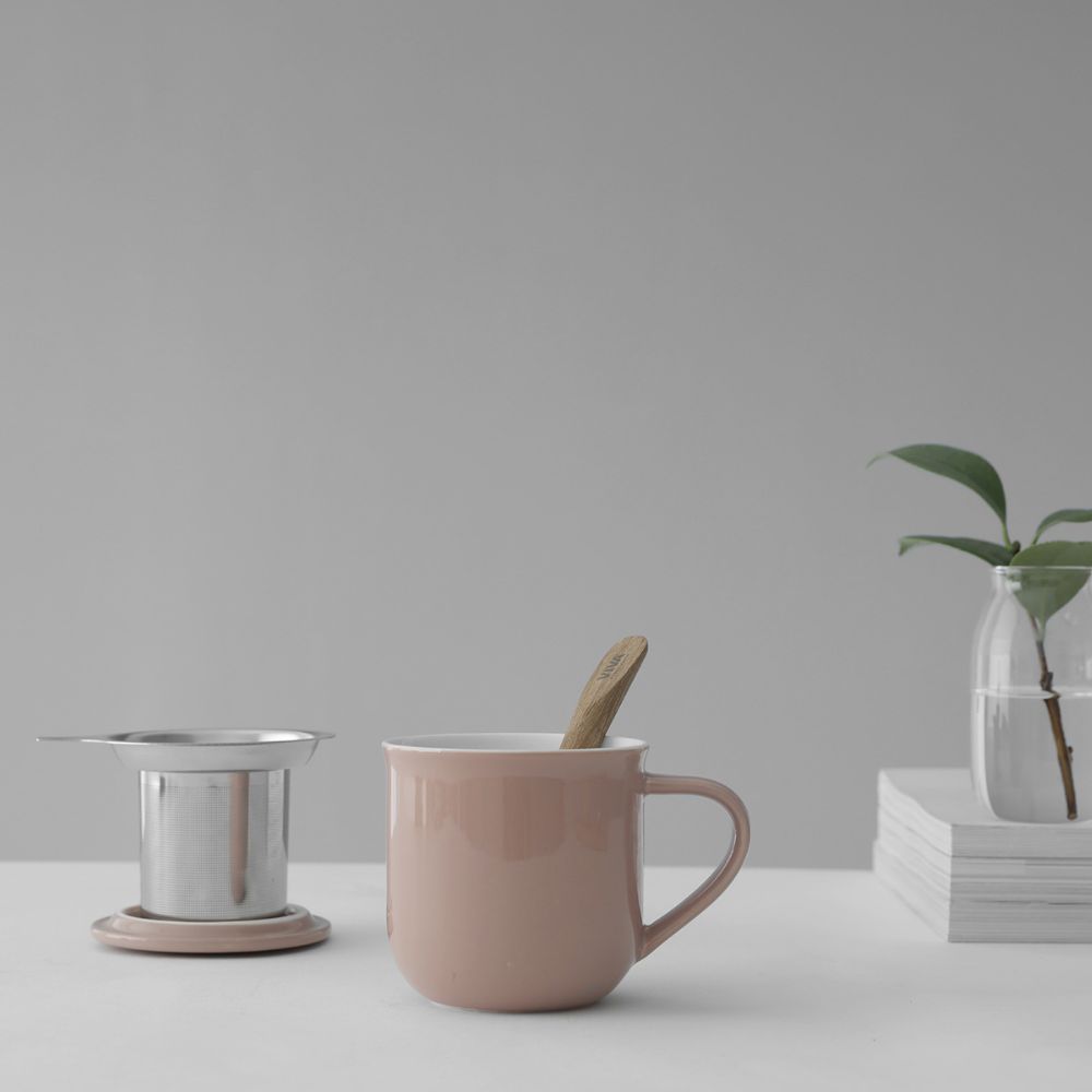 Teetasse mit Sieb MINIMA EVA, 380 ml, rosa, Viva Scandinavia