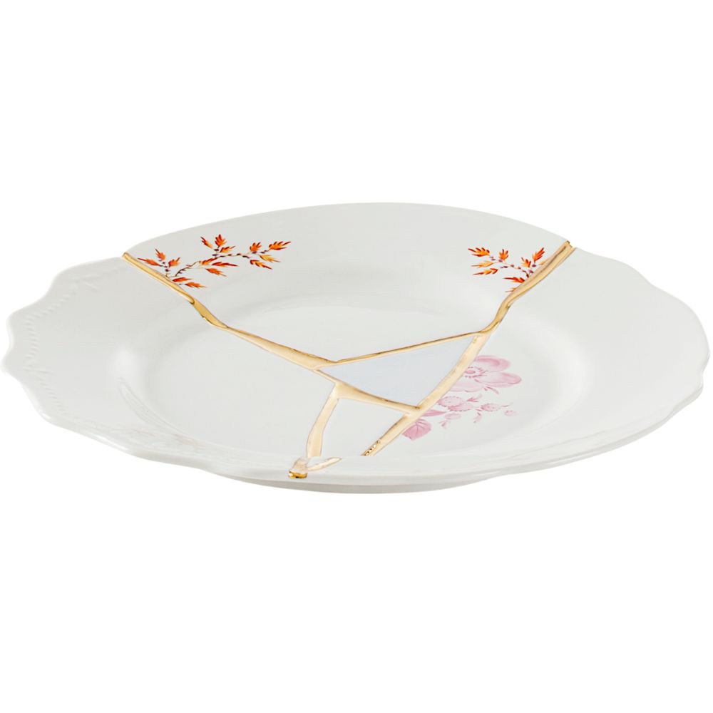 Dessertteller KINTSUGI 1 21 cm, weiß, Seletti