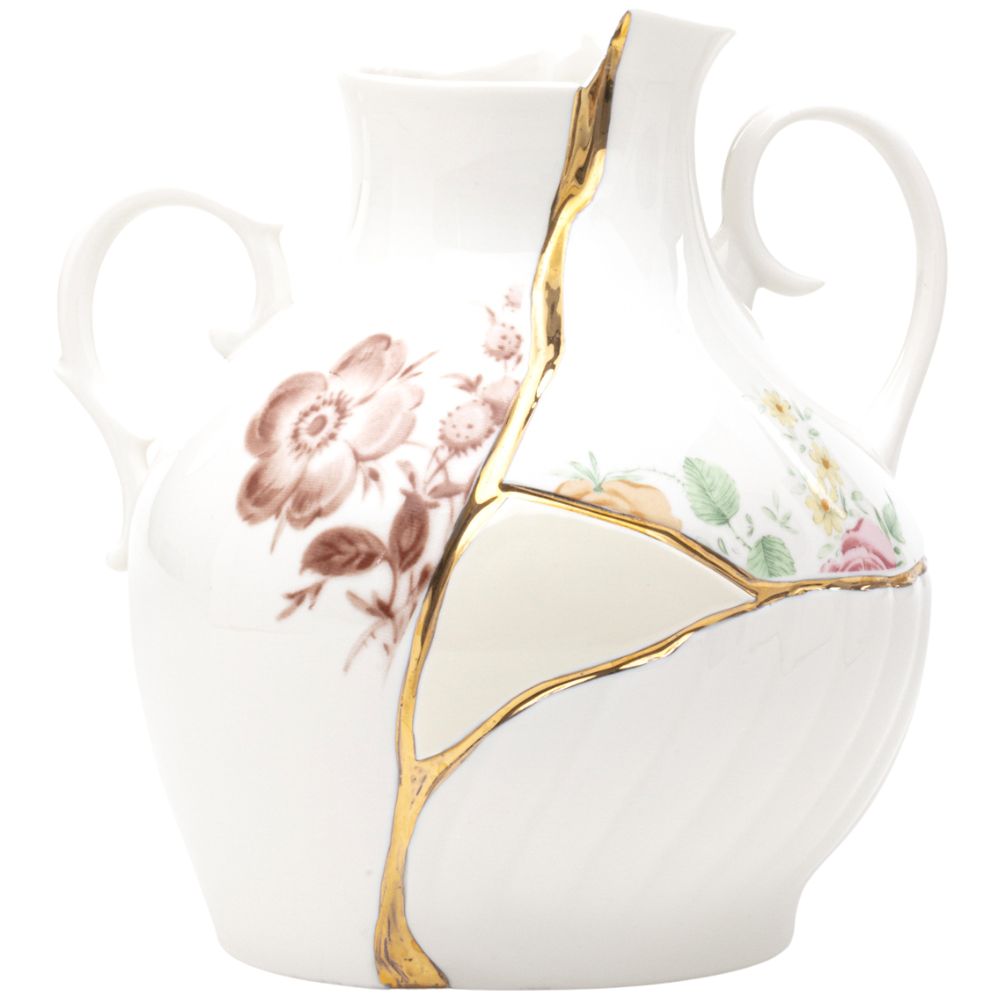 Vase KINTSUGI 19 cm, weiß, Seletti