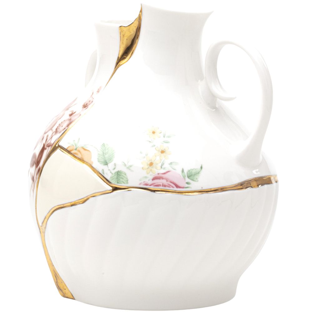 Vase KINTSUGI 19 cm, weiß, Seletti
