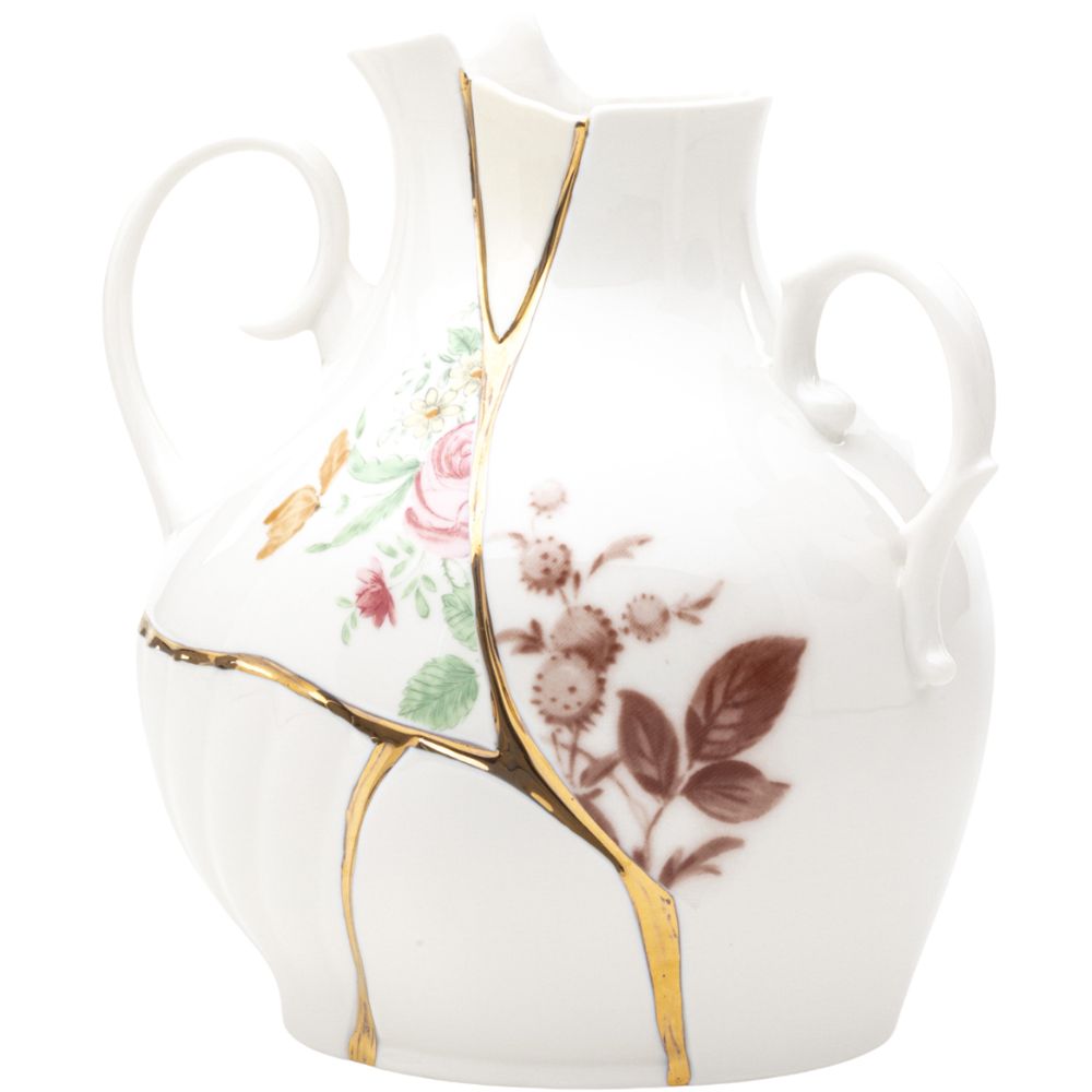 Vase KINTSUGI 19 cm, weiß, Seletti