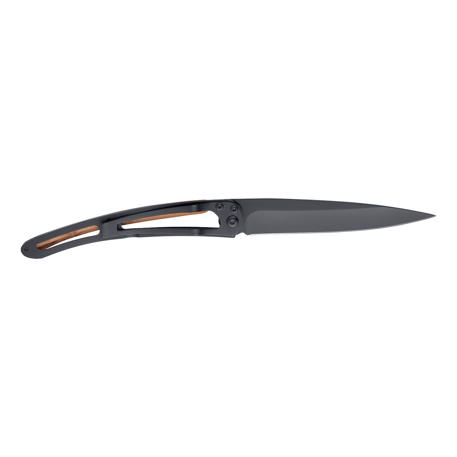 Taschenmesser TATTOO ART DECO 37 g, schwarz, Wacholderholz, deejo