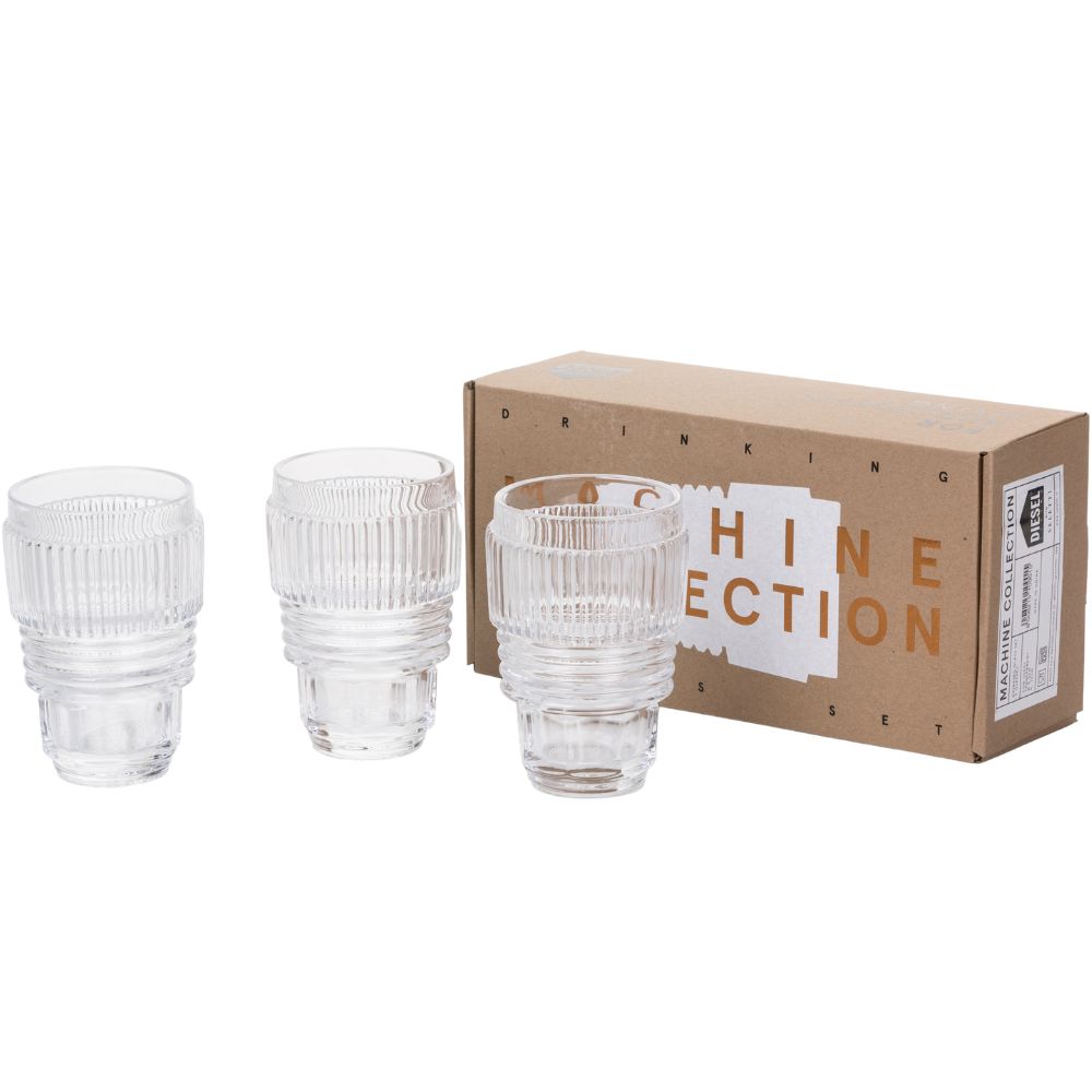 Trinkglas MACHINE COLLECTION, 3er-Set, Seletti