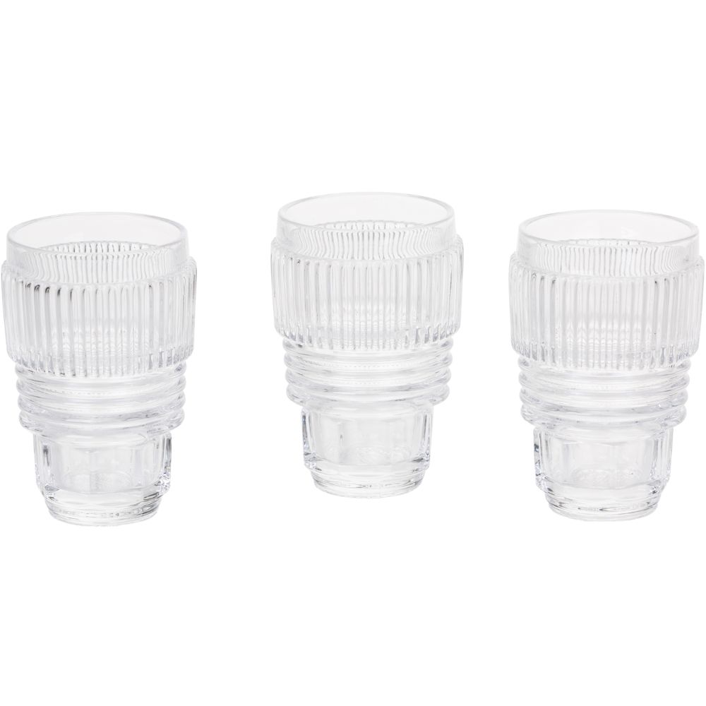 Trinkglas MACHINE COLLECTION, 3er-Set, Seletti