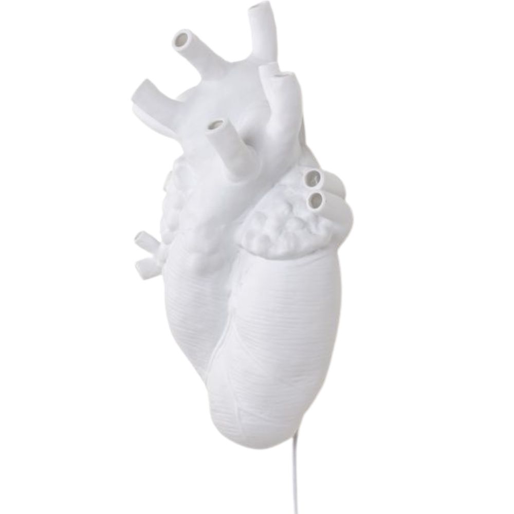 Wandlampe HEART 32 cm, weiß, Seletti