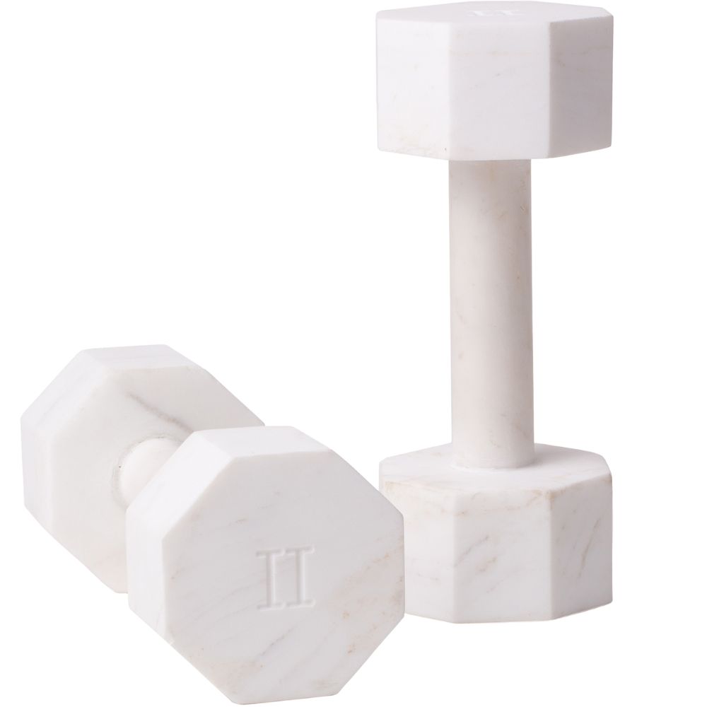 Hantel LVDIS 2 Stück, 2 kg, weiß, Marmor, Seletti