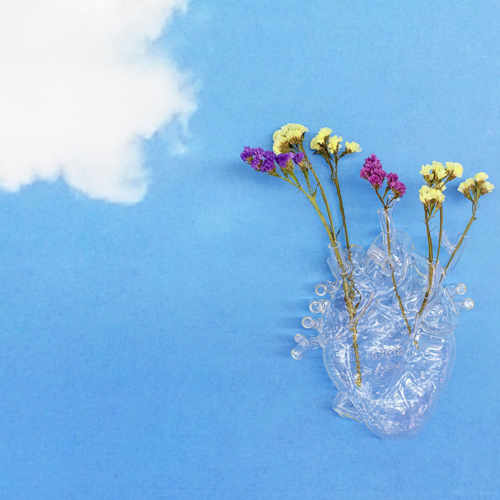 Vase LOVE IN BLOOM 25 cm, Glas, Seletti