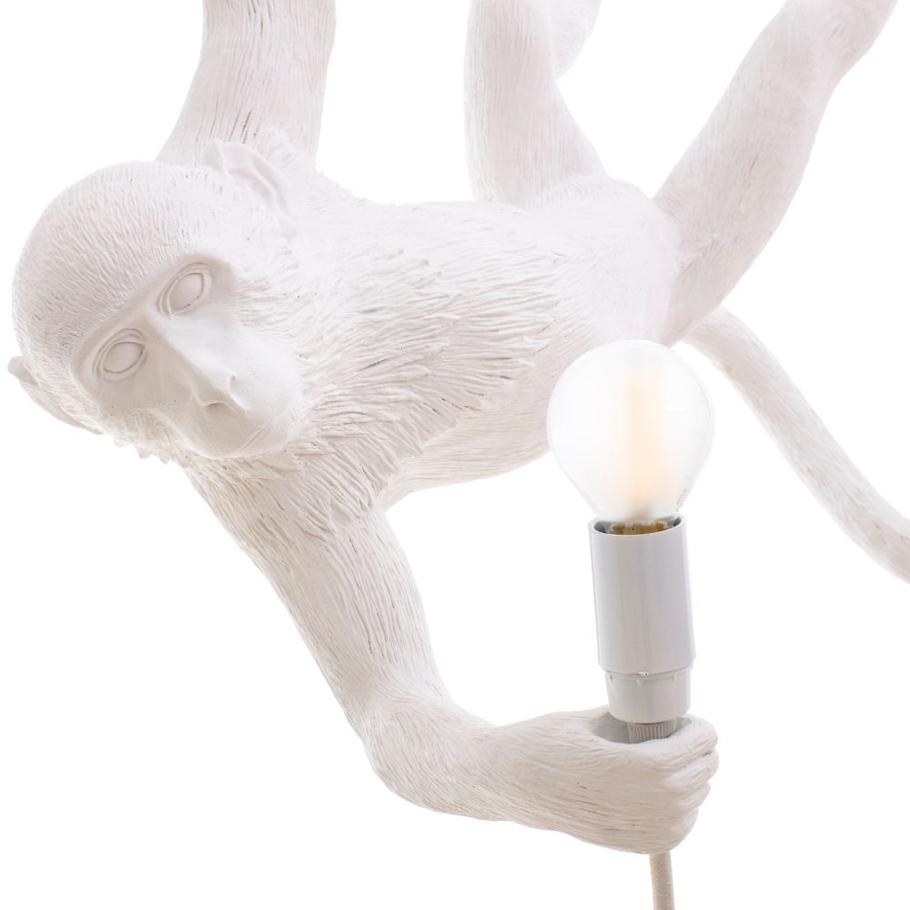 Hängelampe MONKEY SWING 59 cm, weiß, Seletti