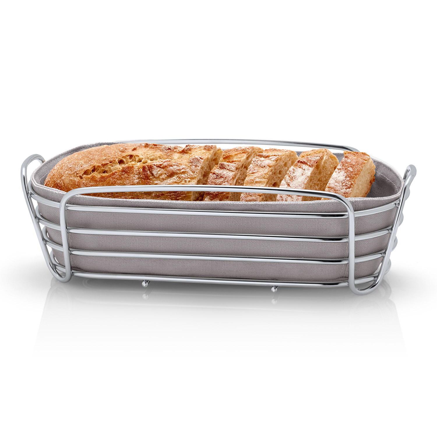 Brotkorb DELARA L 30 cm, Taupe, Blomus