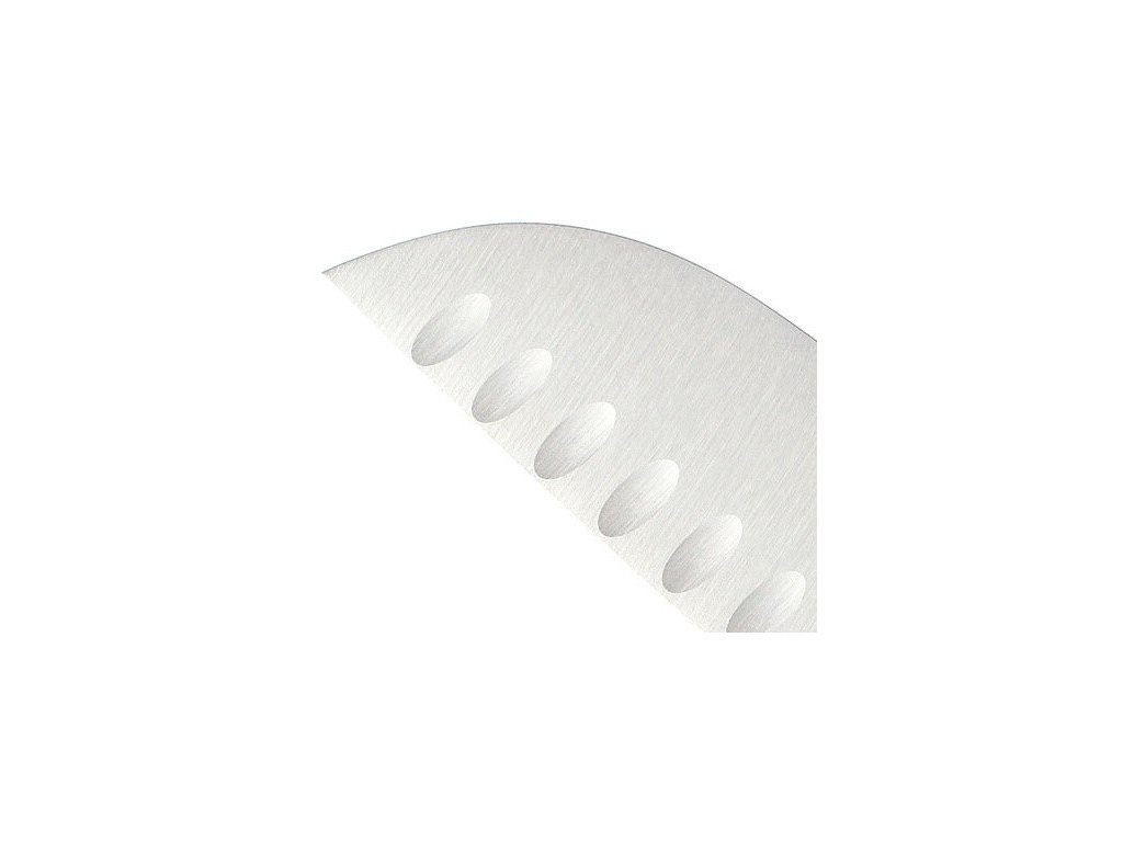 Santoku Messer IKON 14 cm, mit ovalen Rillen, Wüsthof