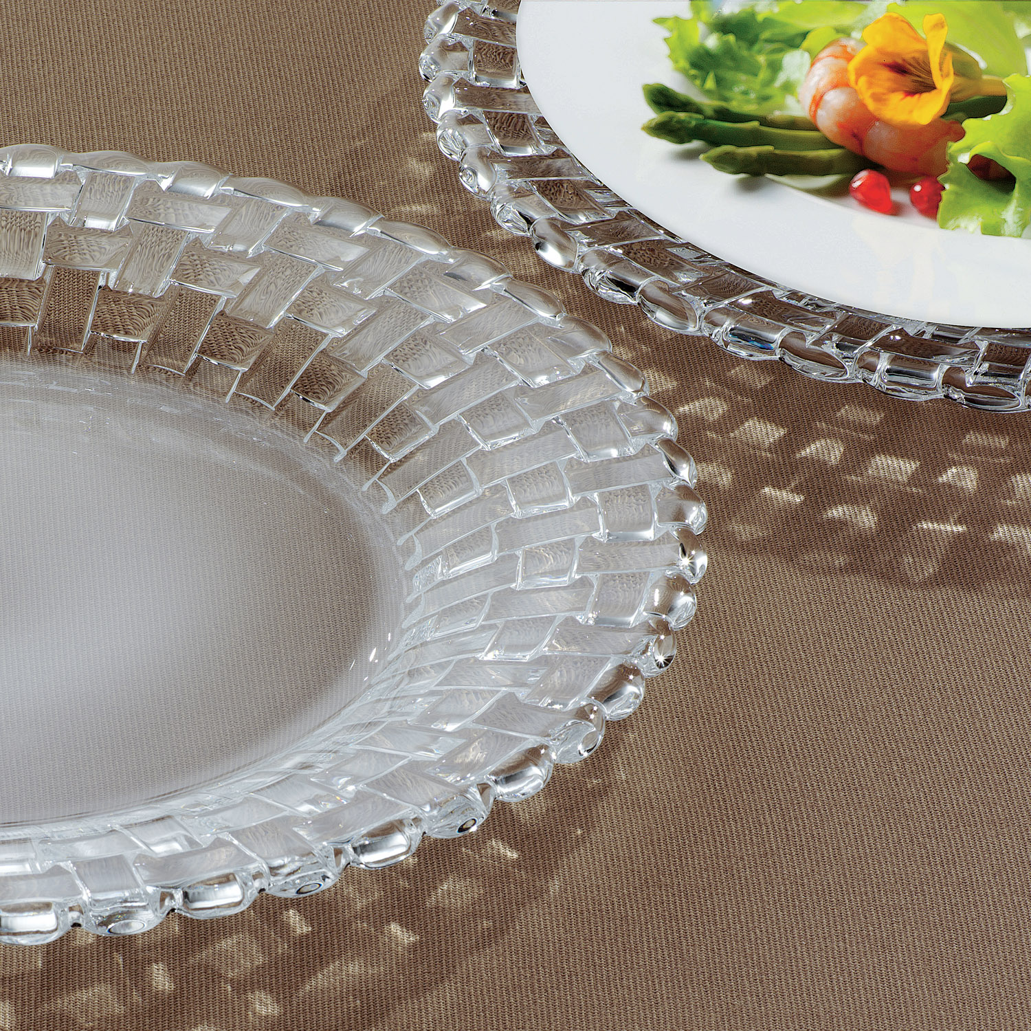 Glasteller BOSSA NOVA 32 cm, 2er-Set, Nachtmann