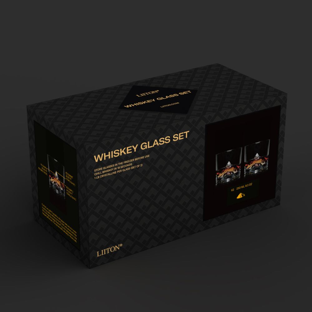 Whiskyglas K2, 2er-Set, 250 ml, Liiton