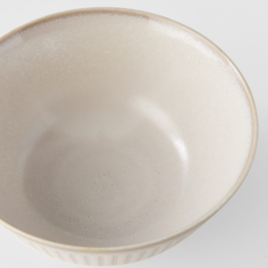 Schale RIDGED ALABASTER 550 ml, 16 cm, MIJ