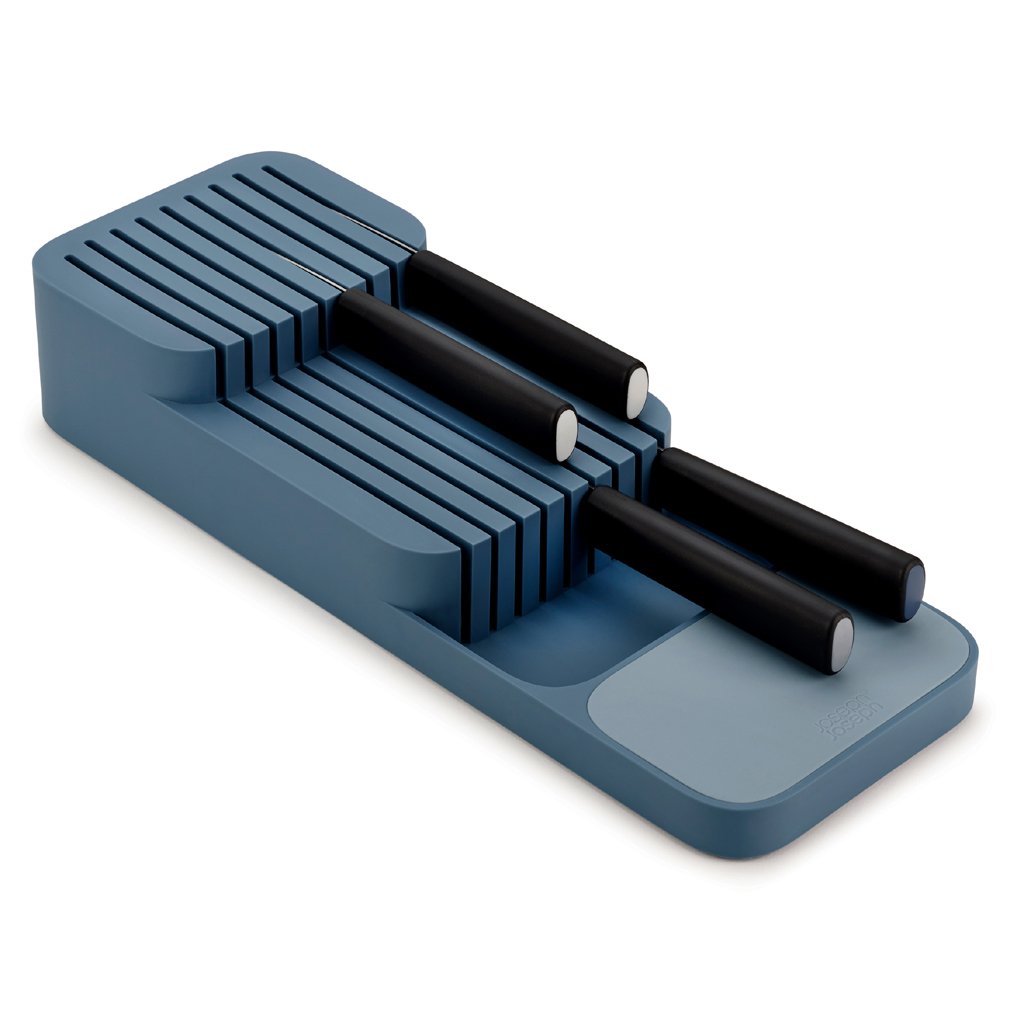Organizer Stufiger Messerkasten DRAWER STORE, blau, Joseph Joseph