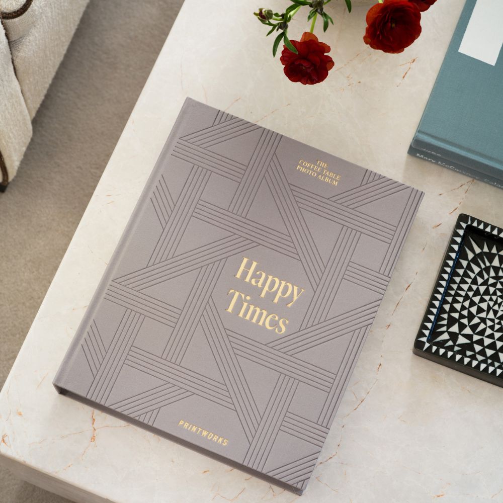 Fotoalbum HAPPY TIMES, grau, Printworks