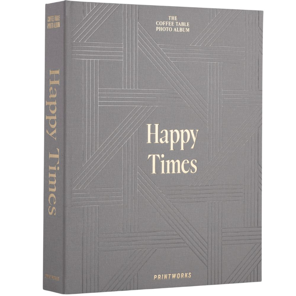 Fotoalbum HAPPY TIMES, grau, Printworks