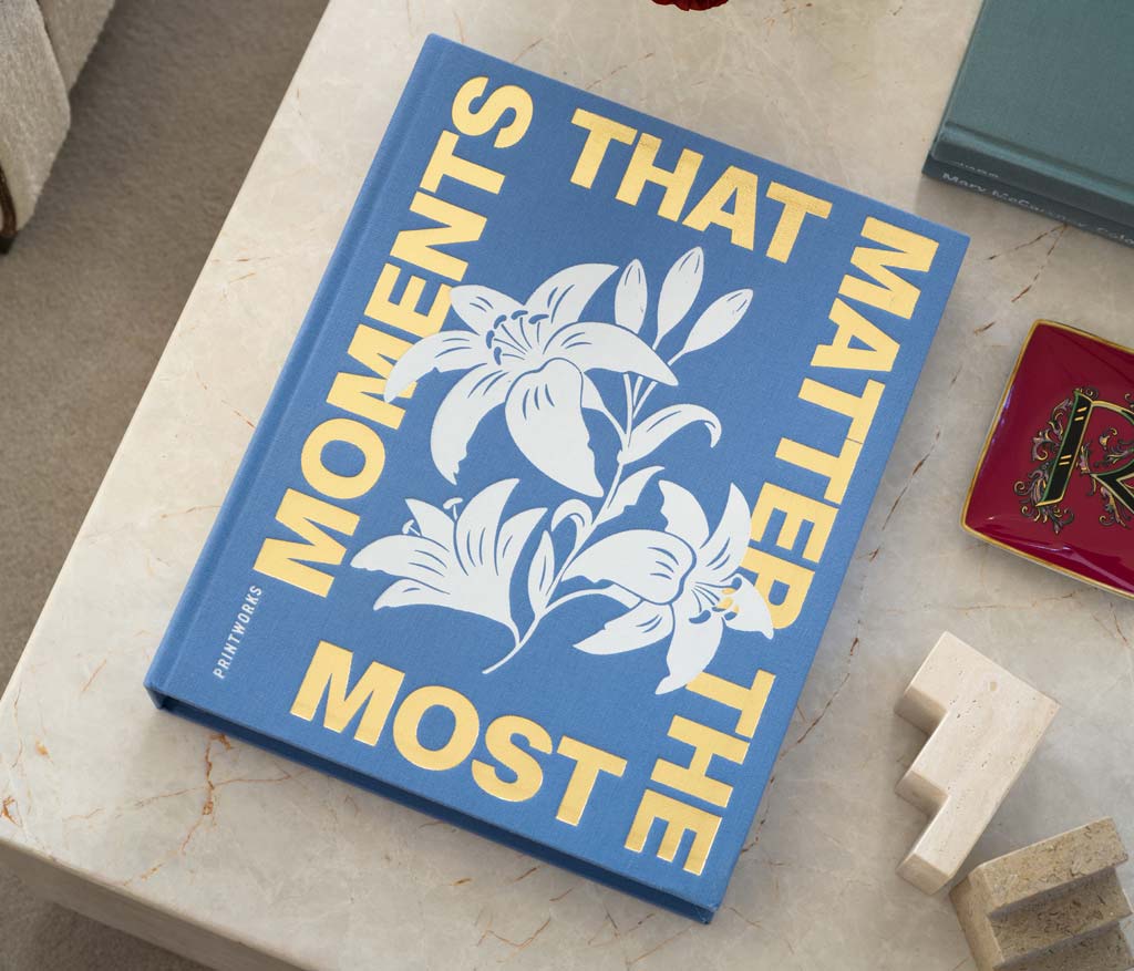 Fotoalbum MOMENTS THAT MATTER THE MOST, blau, Printworks