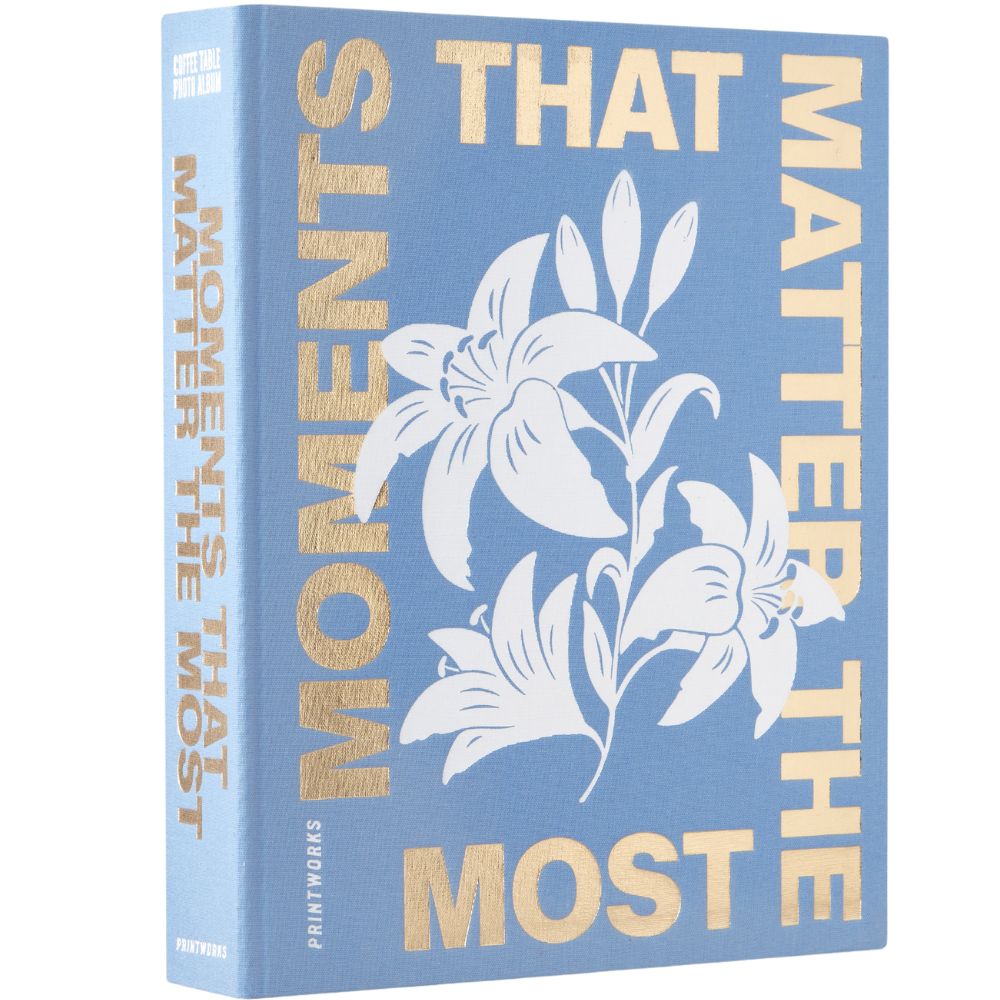 Fotoalbum MOMENTS THAT MATTER THE MOST, blau, Printworks