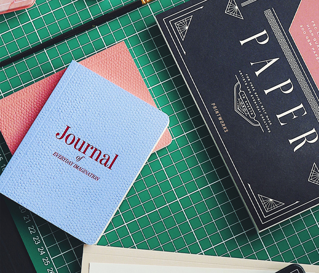 Pocket Notizbuch JOURNAL, 128 Seiten, blau, Printworks