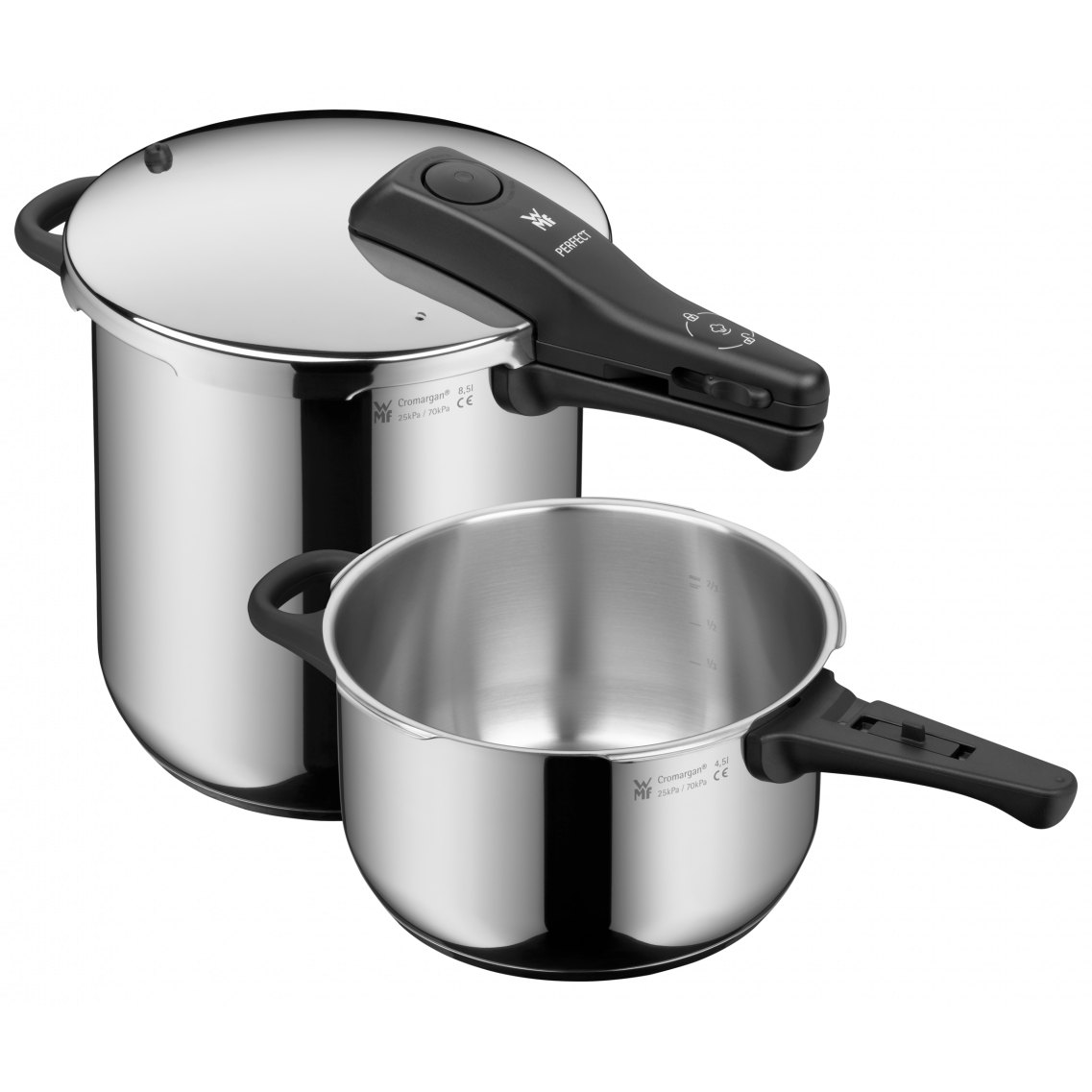 Schnellkochtopf PERFECT, 2er-Set, 8,5 l und 4,5 l, WMF
