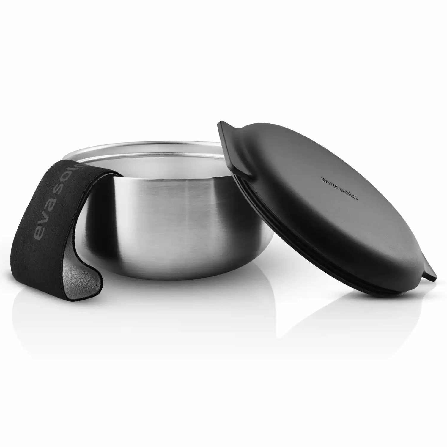 Lunchbox TO GO, 750 ml, Silber/Schwarz, Edelstahl, Eva Solo