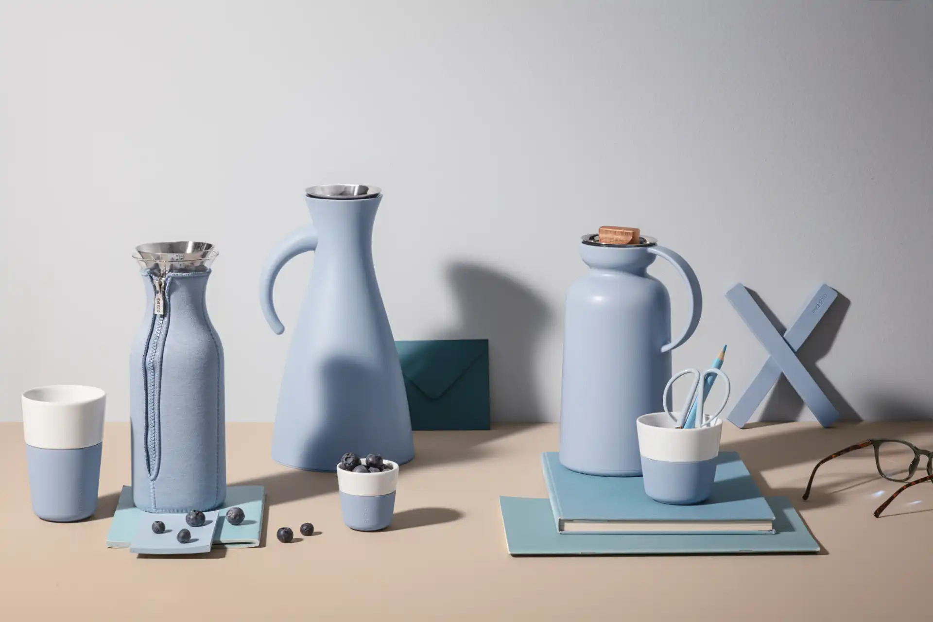 Isolierbecher für Espresso 80 ml, set à 2 st, trüb blau, Eva Solo