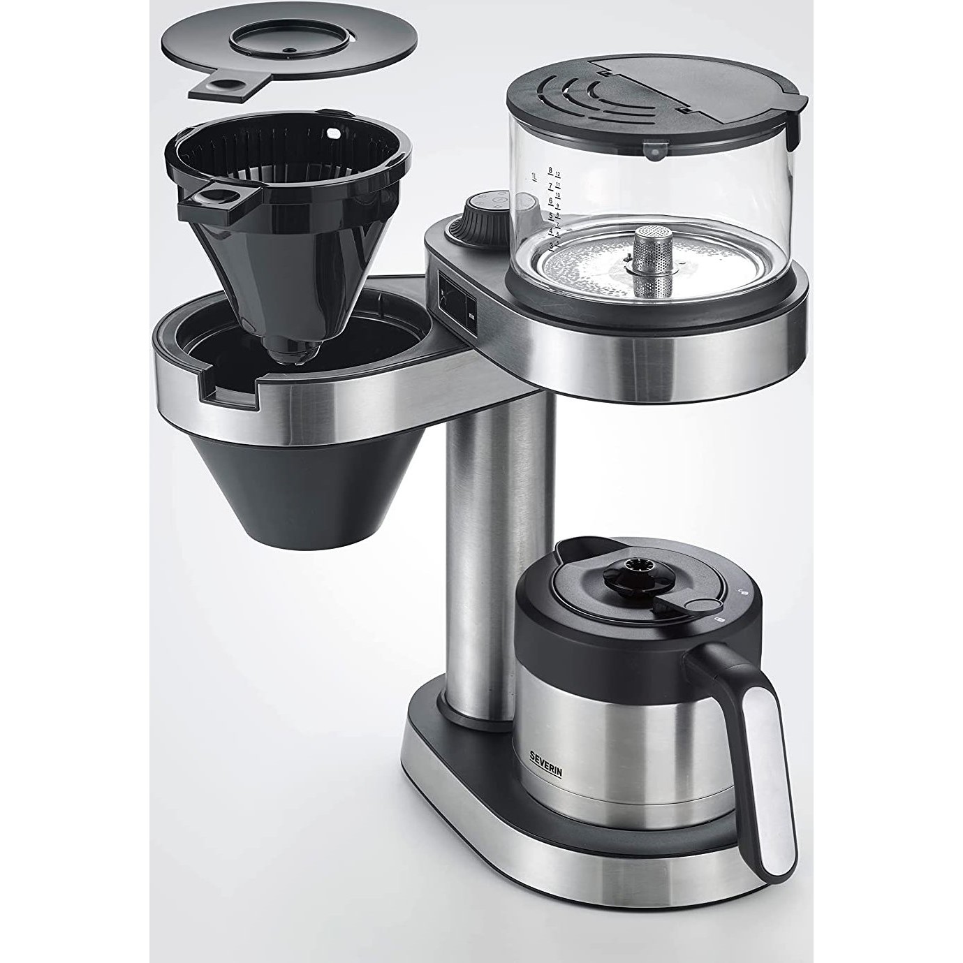 Filterkaffeemaschine KA 5763 CAPRICE, Silber, Severin