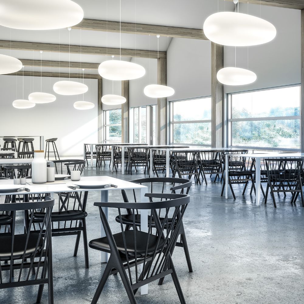 Hängelampe AVION 85 cm, weiß, Fritz Hansen