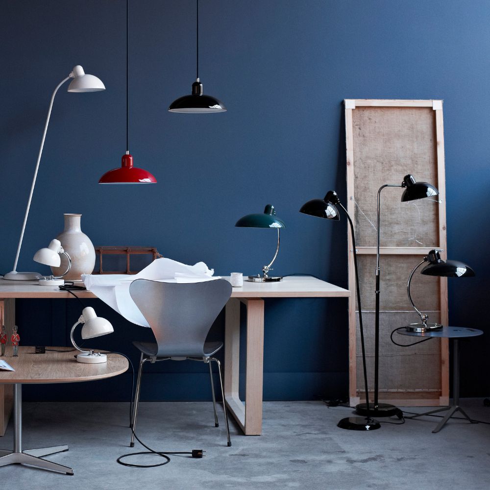 Tischlampe KAISER IDELL 42 cm, schwarz, Fritz Hansen