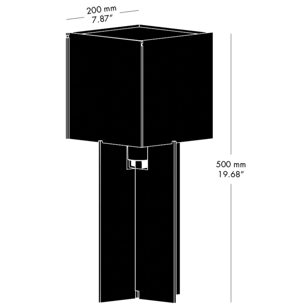 Tischlampe CROSS-PLEX 50 cm, weiß, Fritz Hansen