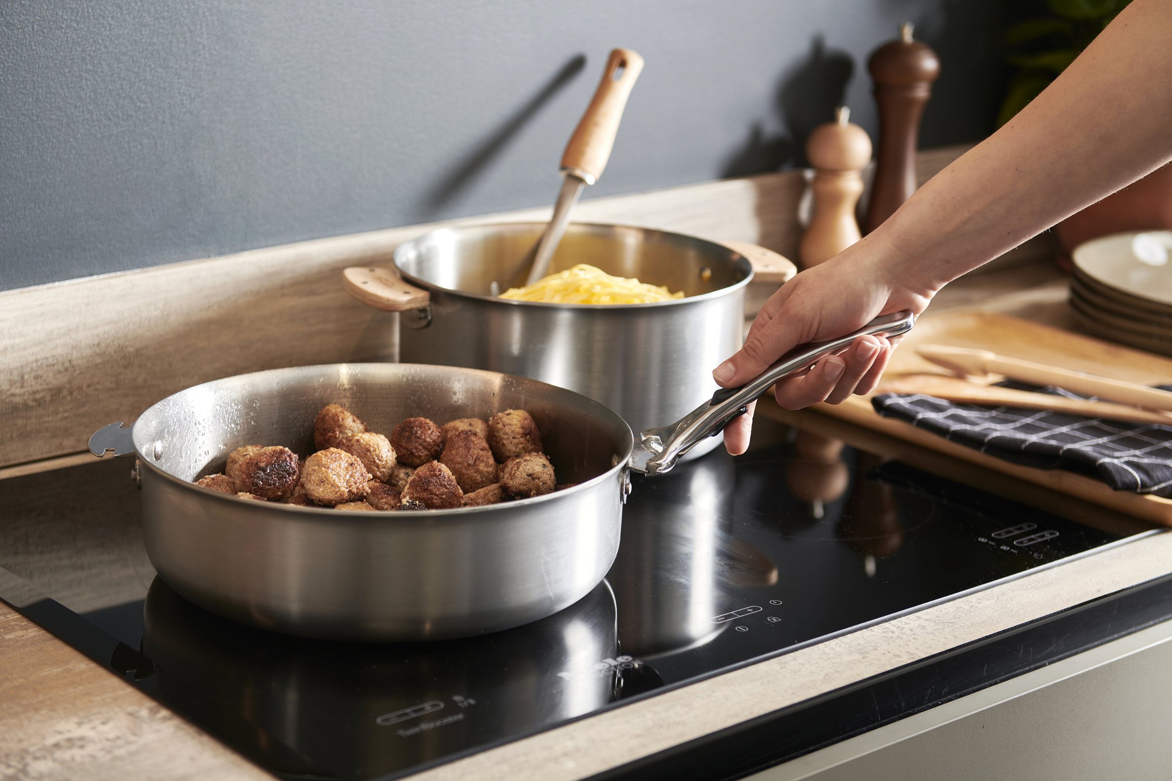 Sauteuse ALCHIMY LOQY 28 cm, silber, Edelstahl, de Buyer
