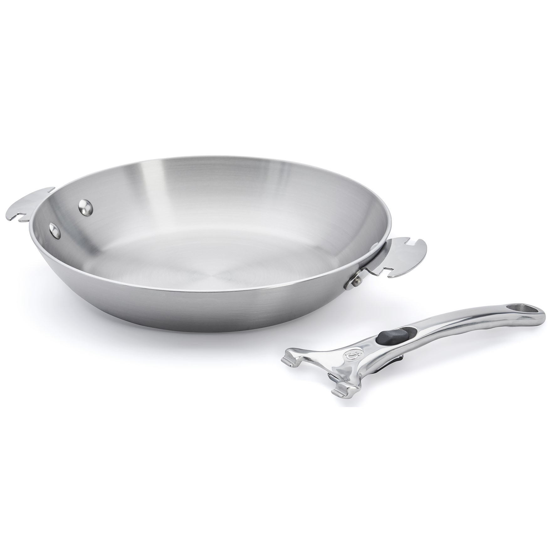 Pfanne ALCHIMY LOQY 24 cm, silber, rostfreier Stahl, de Buyer