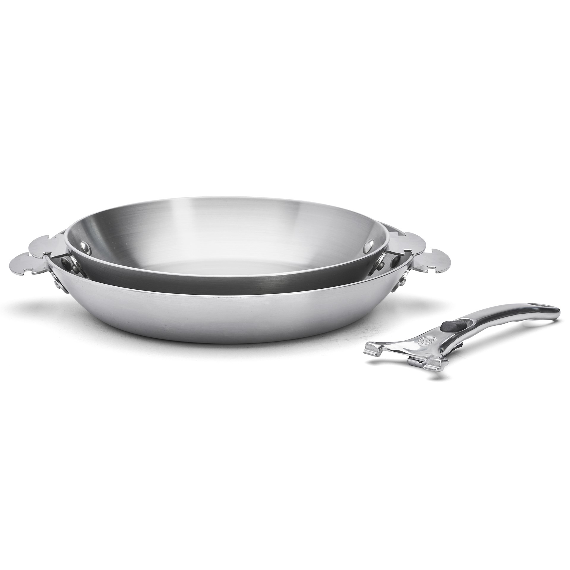 Pfanne ALCHIMY LOQY 24 cm, silber, rostfreier Stahl, de Buyer