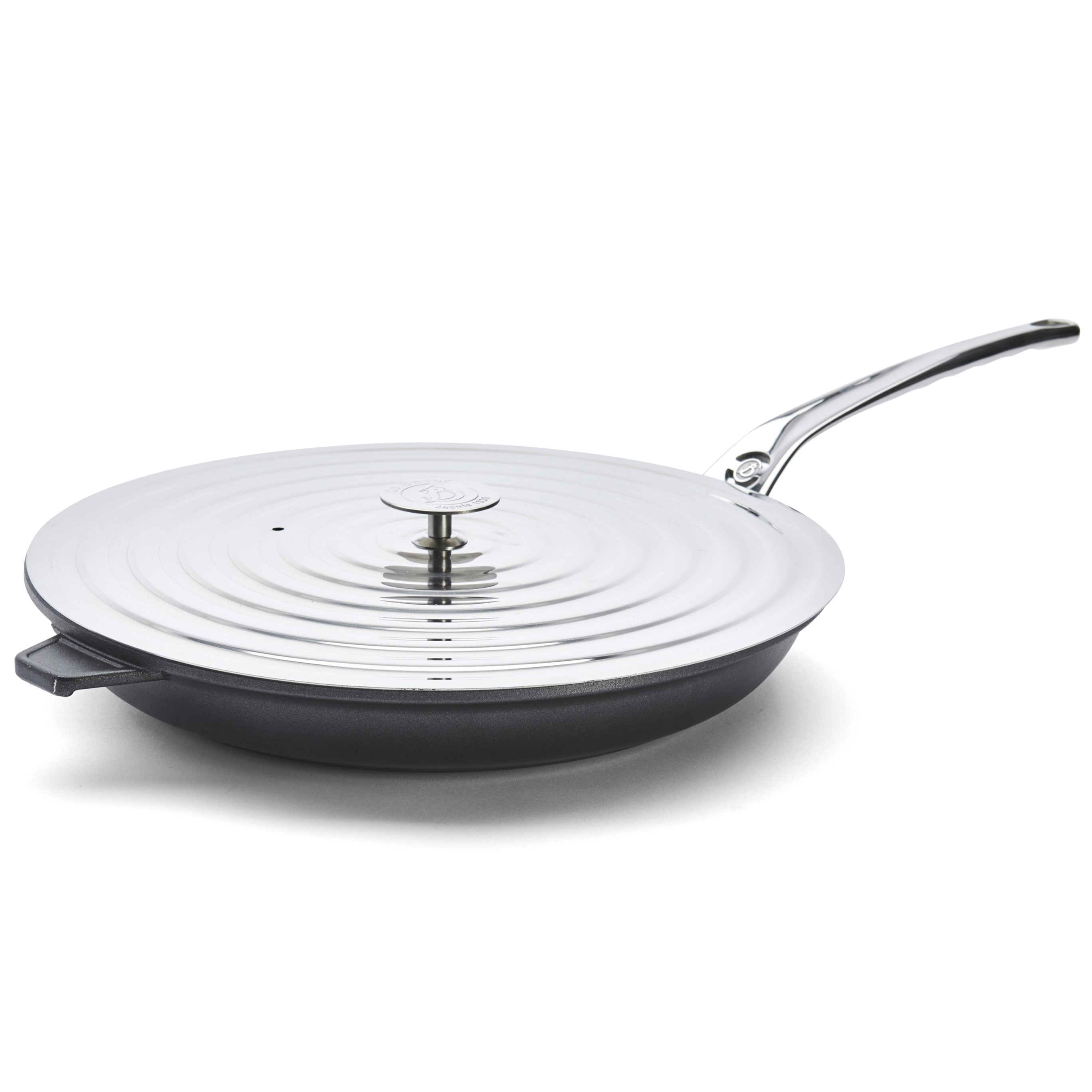 Pfannendeckel Universal 26-28 cm, rostfreier Stahl, de Buyer