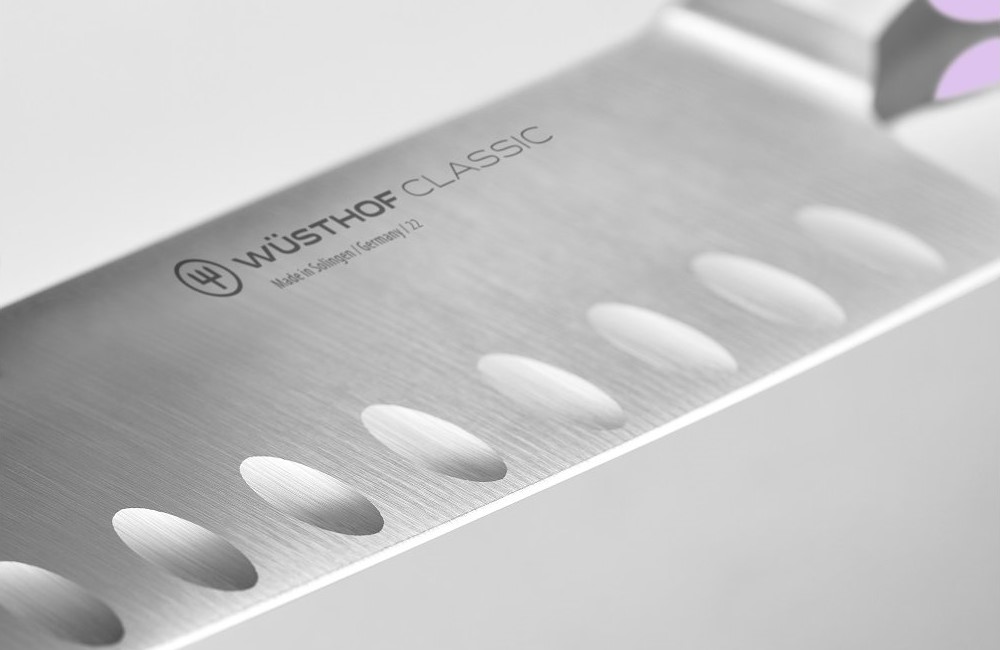 Santoku Messer CLASSIC COLOUR 17 cm, lila, Wüsthof