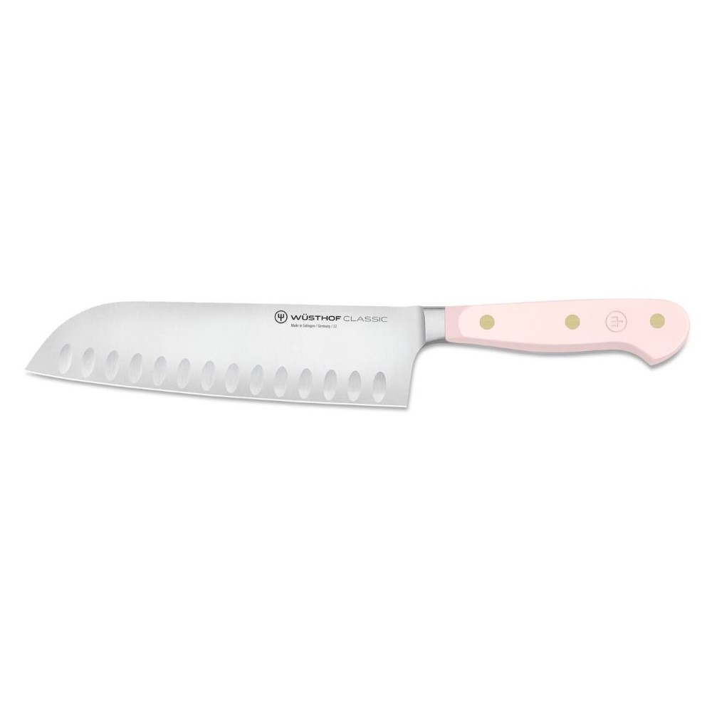 Santoku Messer CLASSIC COLOUR 17 cm, rosa Himalaya-Salz, Wüsthof