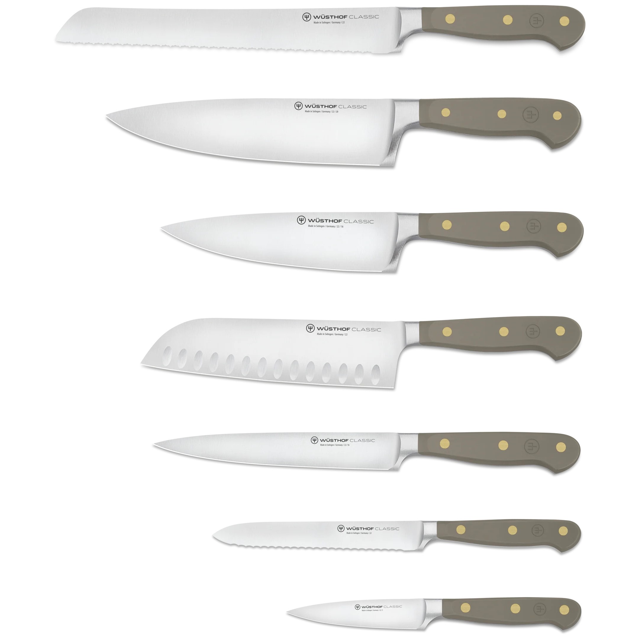 Messerblock CLASSIC COLOUR, 8-teilig, Velvet Oyster, Wüsthof