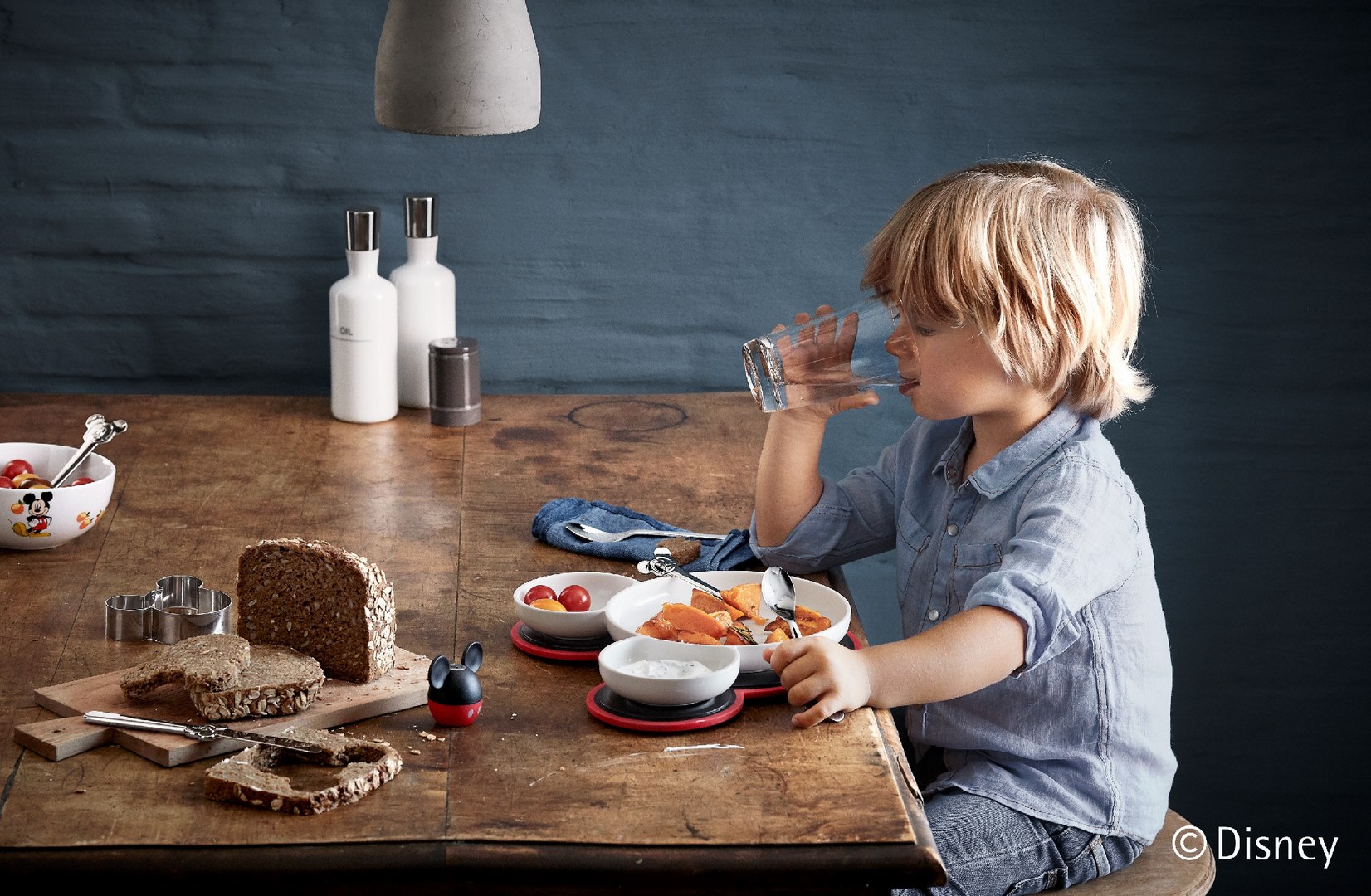 Kinderbecher und Löffel Set MICKEY MOUSE, 4 -teilig, WMF