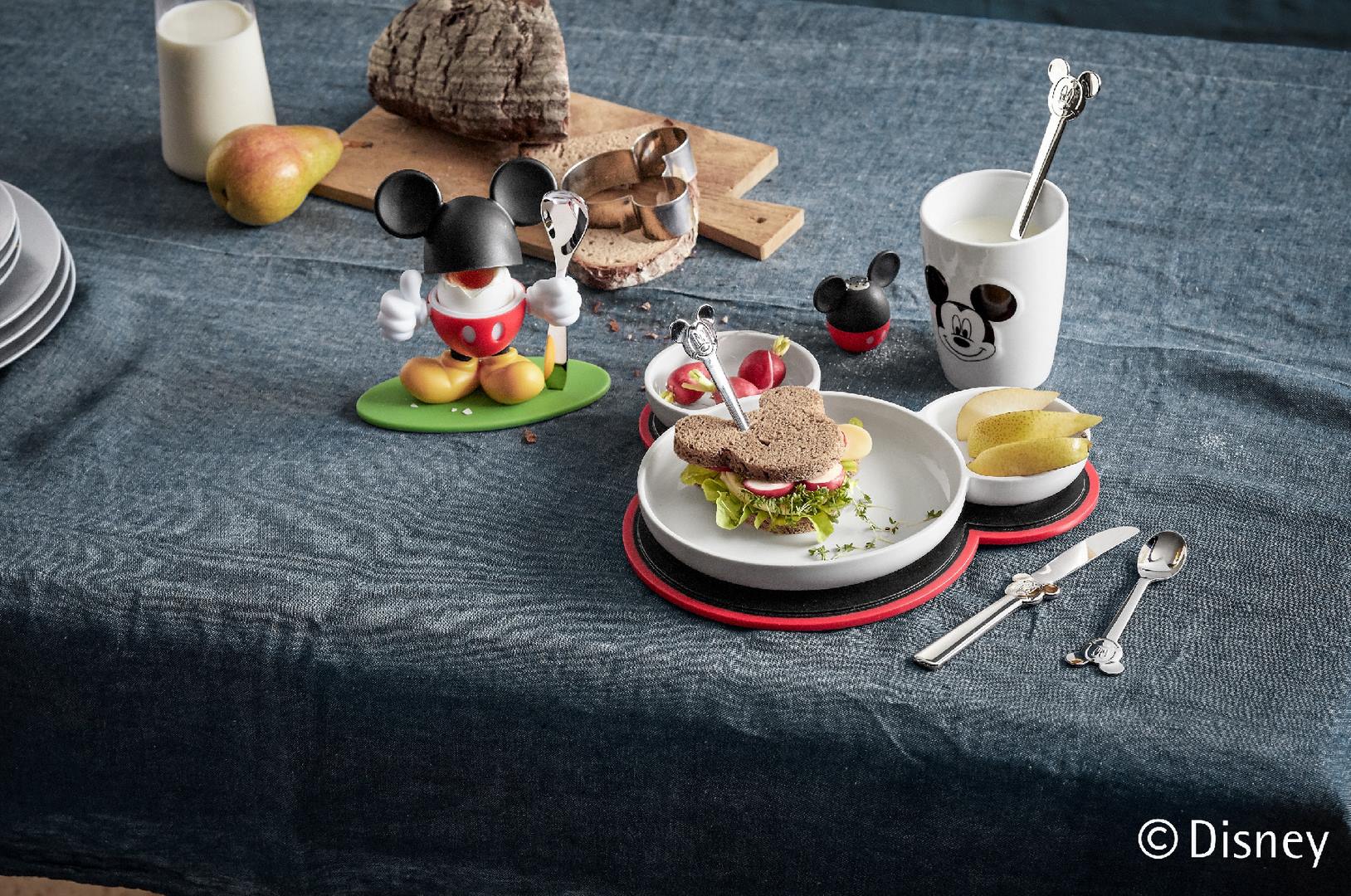Kinderbecher und Löffel Set MICKEY MOUSE, 4 -teilig, WMF
