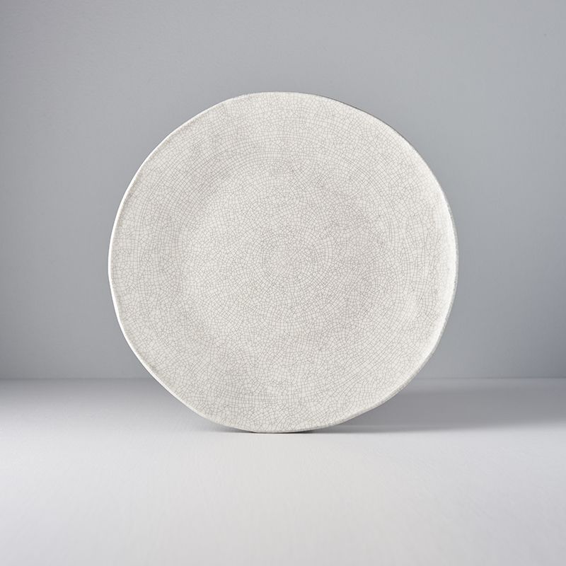 Speiseteller MODERN CRACK 27 cm, beige, Keramik, MIJ