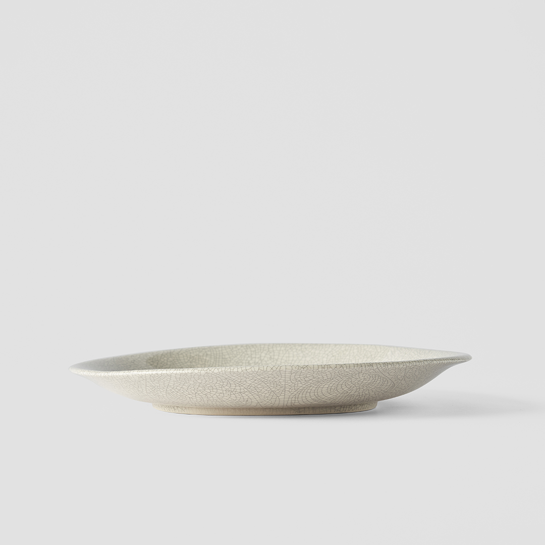Dessertteller MODERN WHITE & GREY, 24 cm, MIJ